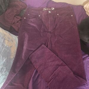 Seven7 Purple Corduroy Pants